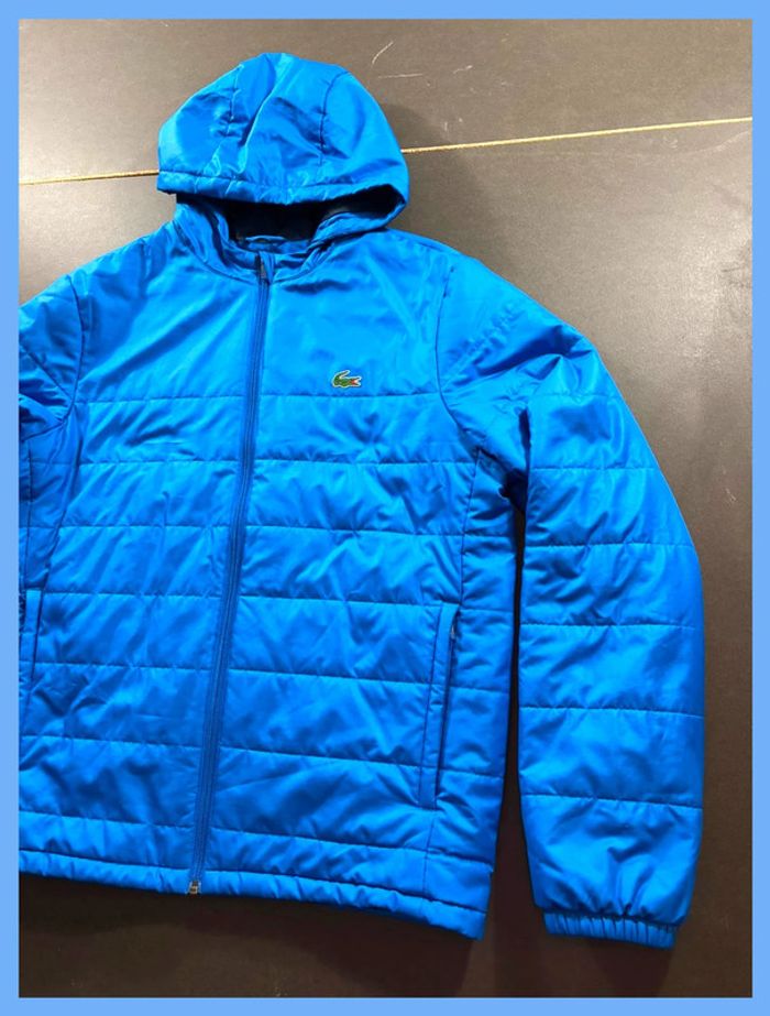 Doudoune Lacoste Sport Bleu Taille L - photo numéro 3