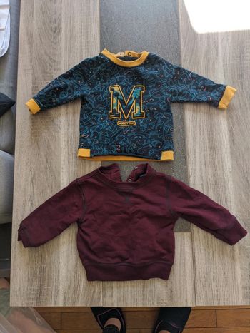 Pulls taille 6 mois