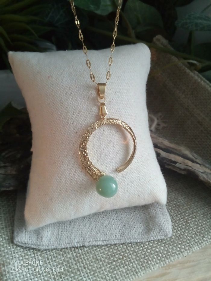 Collier pierre d'aventurine 💚.