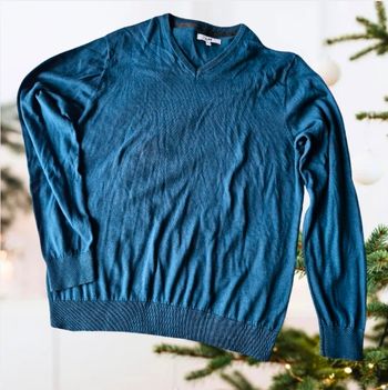 Superbe pull jersey col V