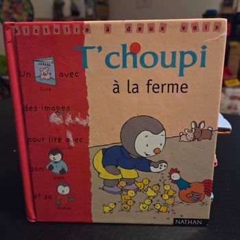 Livre enfant Nathan une histoire a deux voix T’Choupi