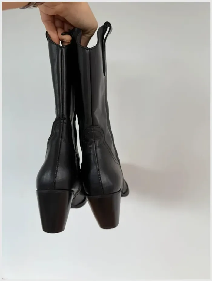 Santiags noires à talons 39 - M par M - neuves - photo numéro 5