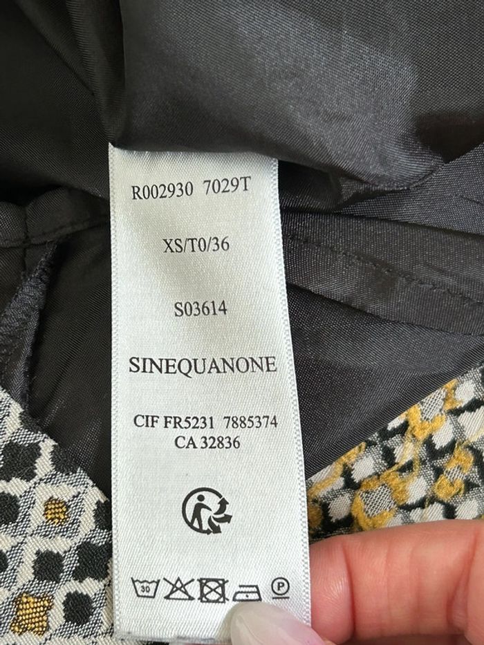 Robe imprimée à manches courtes Sinequanone taille 36 jamais portée - photo numéro 17