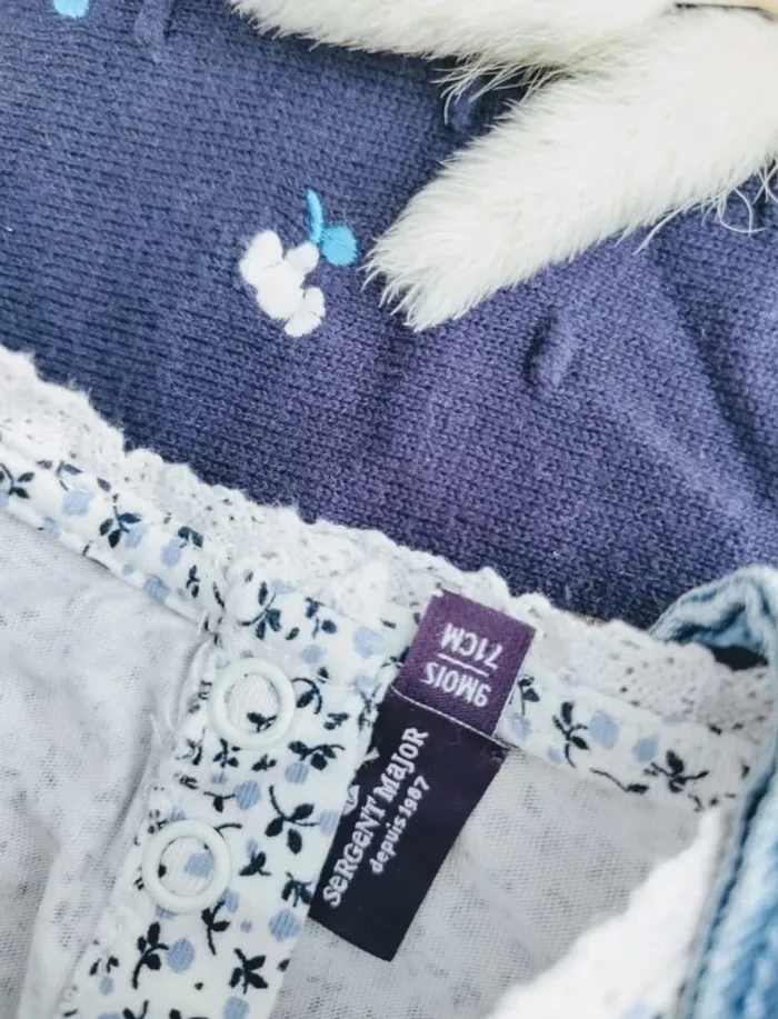 Ensemble complet 5 pièces sergent major fille 9 mois 🎀 - photo numéro 13