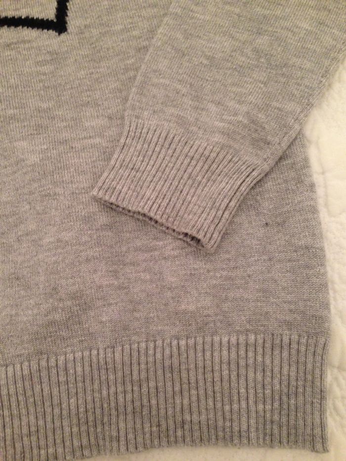 Pull Manches Longues Gris 6 Ans - photo numéro 2