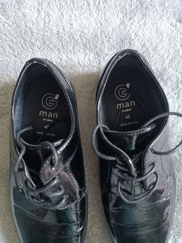 Chaussures vernies noires homme élégantes - photo numéro 3