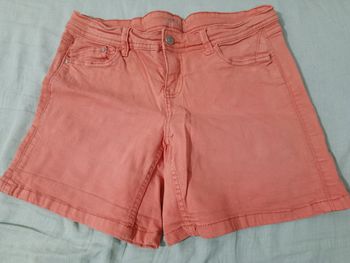 Short rose en jean