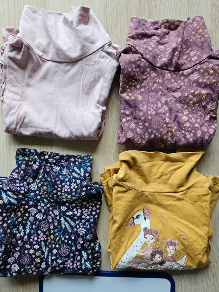 Lot de 4 cols roulés fille - photo numéro 2