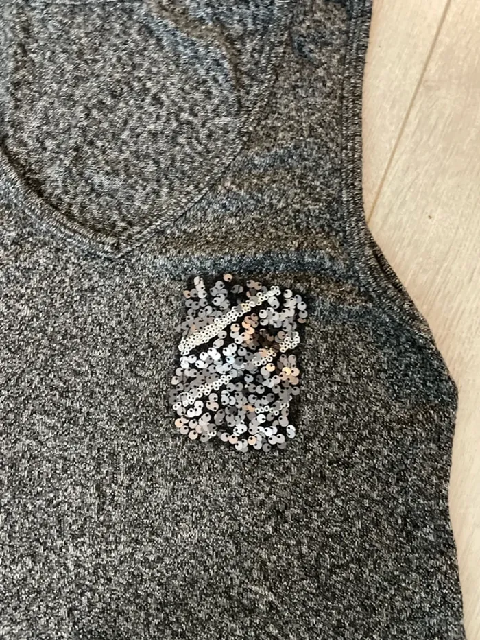 Pull femme sans manche gris - photo numéro 2