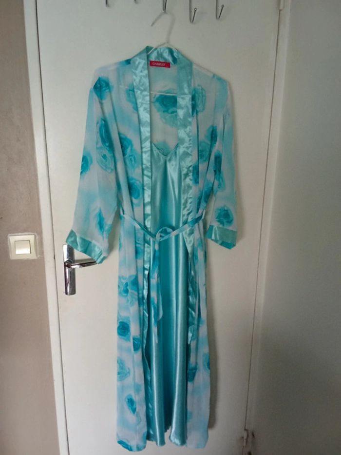 Robe nuit avec kimono