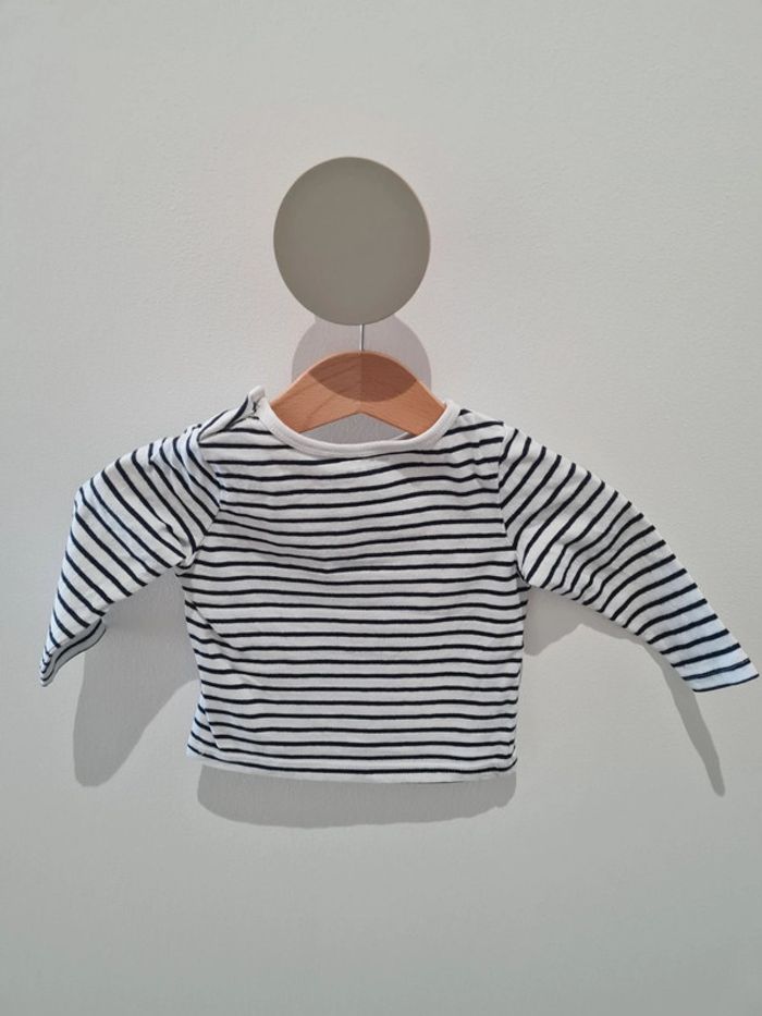 T-shirt manche longue Vertbaudet 6 mois - photo numéro 2