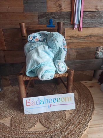 peluche lapin plaid ostaria tbe