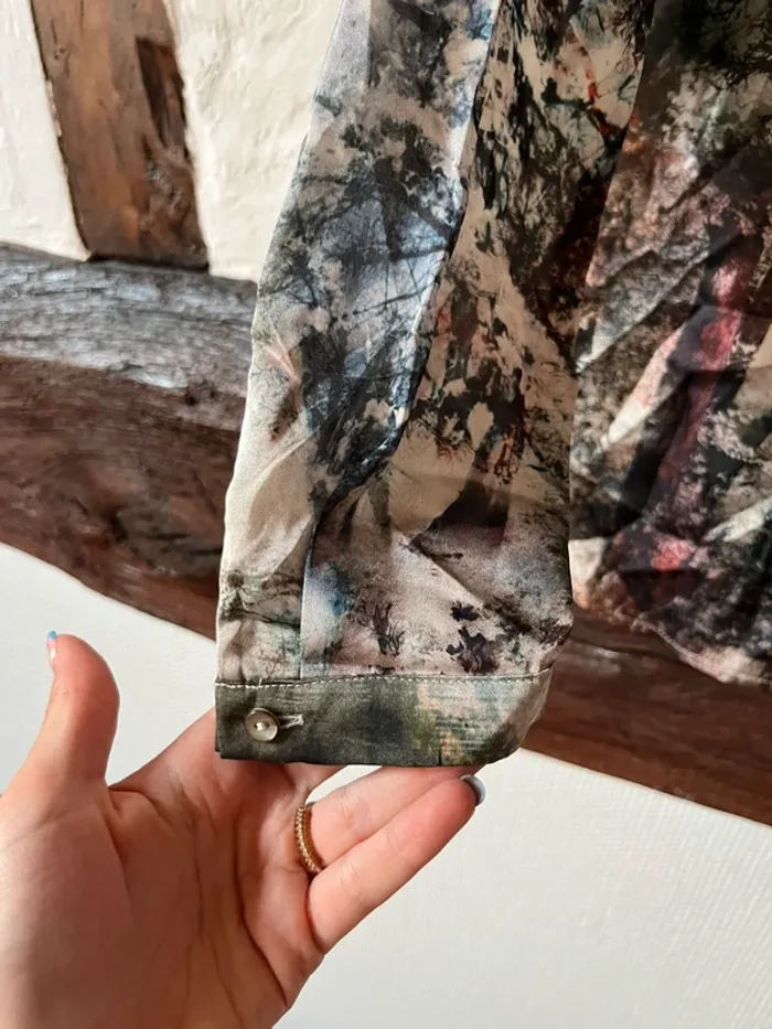 Chemise imprimée forêt SYM - taille 42 - Originale et élégante - photo numéro 4