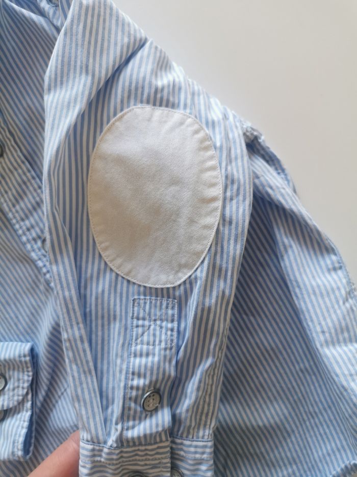 Chemise à rayures 100% coton 2 ans serge blanco excellent état - photo numéro 5
