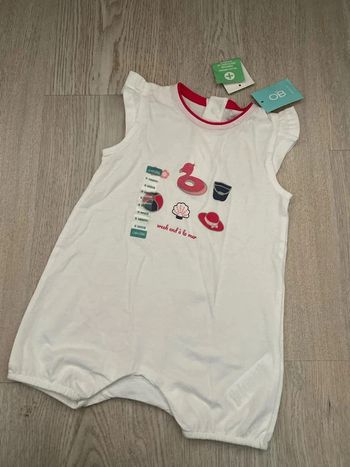 Pyjama, barboteuse, marque Obaibi taille 9 mois 71 cm neuve