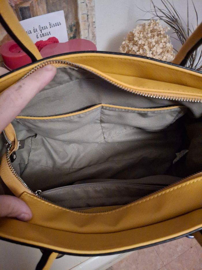 Sac à main jaune moutarde - photo numéro 5