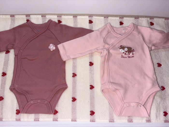 Lot de 8 body bébé fille - photo numéro 2