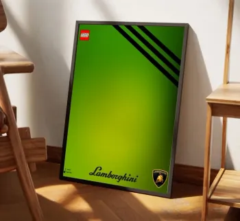 Affiche LEGO Lamborghini Huracán Tecnica Format 30×40 (fichier numérique)