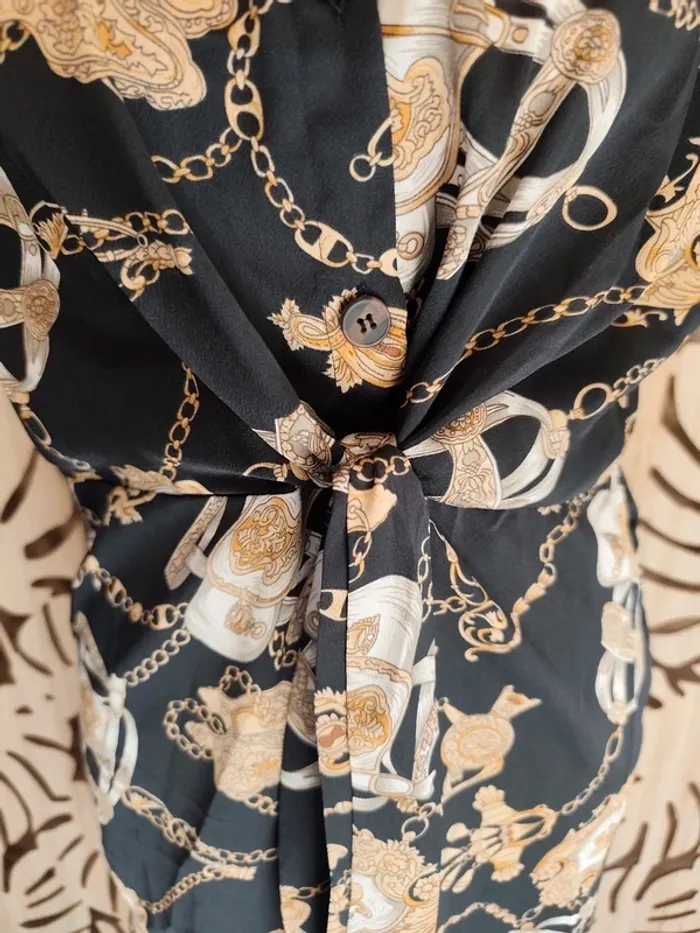 Robe col chemise imprimée chaines T S/ M Fashion - photo numéro 12