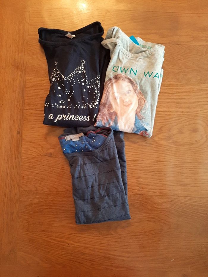 Lot de 3 tee-shirts manches longues