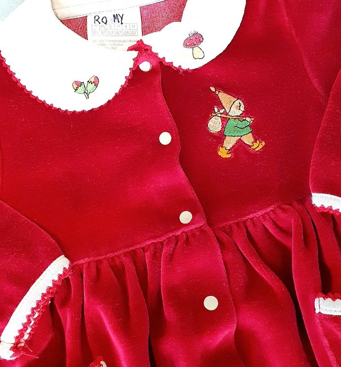 Robe velours - 6M - photo numéro 2