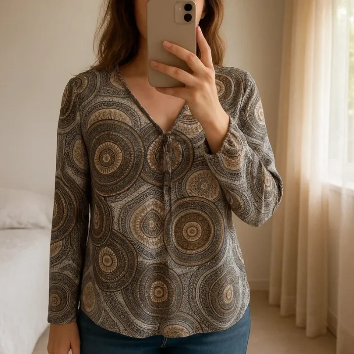 Blouse femme Armand Thiery taille xl
Manches 3/4