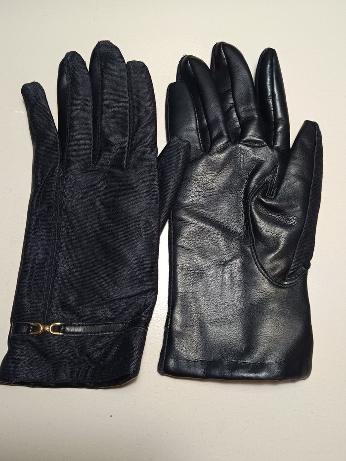 Gants noirs pour femme - taille S - photo numéro 2