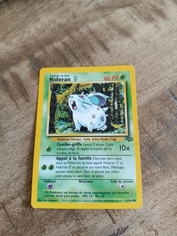 Carte pokémon nidoran 57/64