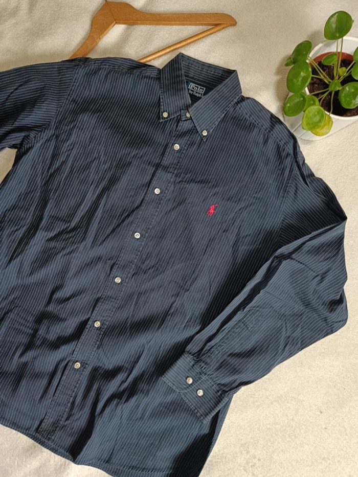 Chemise Ralph Lauren bleu marine - photo numéro 2