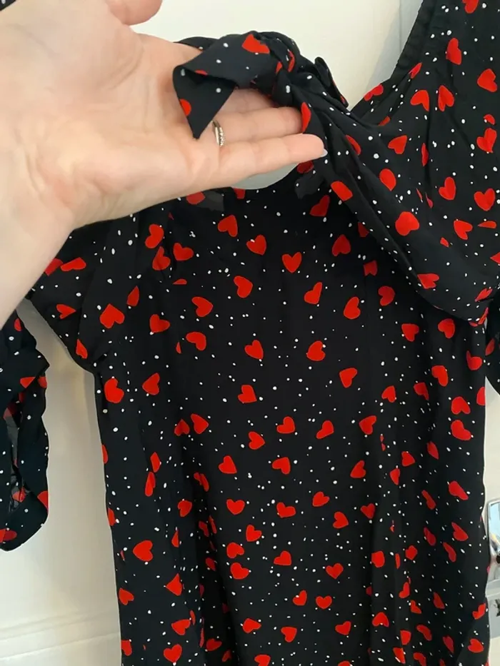 Robe noire avec cœurs rouges The Kooples - photo numéro 5
