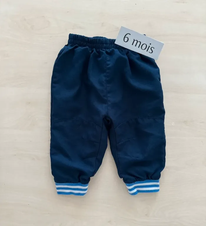 Pantalon garçon bleu 6 mois
