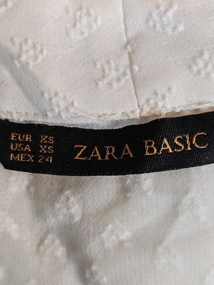 Blouse blanc Zara manches longues - photo numéro 4