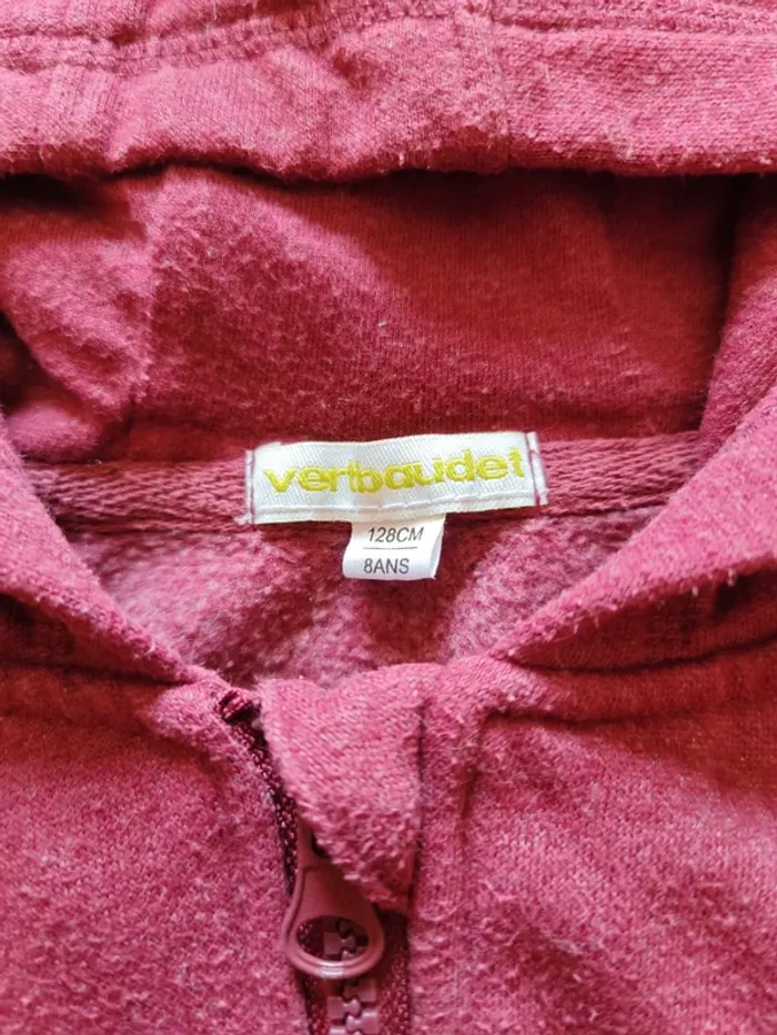 Sweat à capuche 8 ans Vertbaudet - photo numéro 4