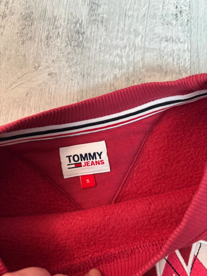 Sweat Tommy rouge bordeaux - Taille S - Neuf - photo numéro 2