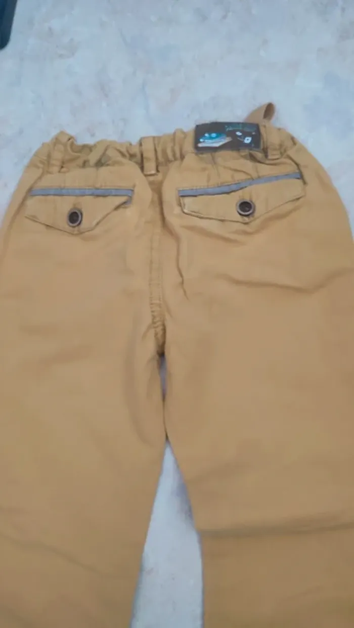 Pantalon jean jaune - photo numéro 4