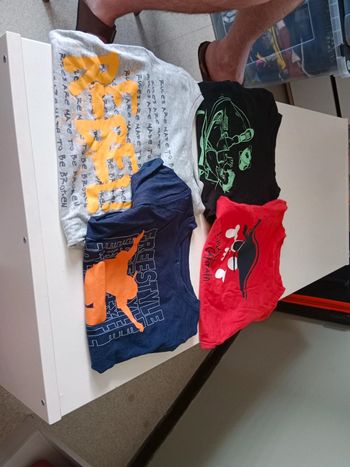 4 t-shirt manches courtes