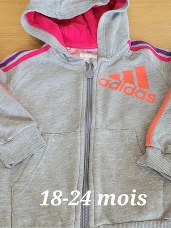 Veste de jogging 18 24 mois taille grand