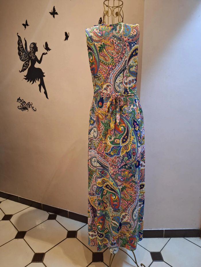 Robe longue imprimée multicolore - Made in France - photo numéro 4