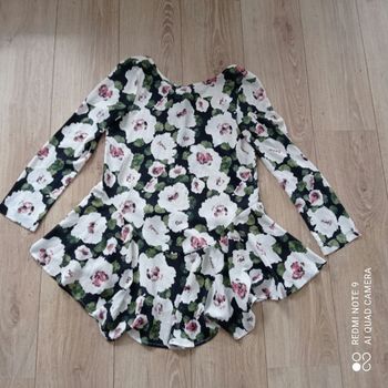 Robe courte à fleurs t38