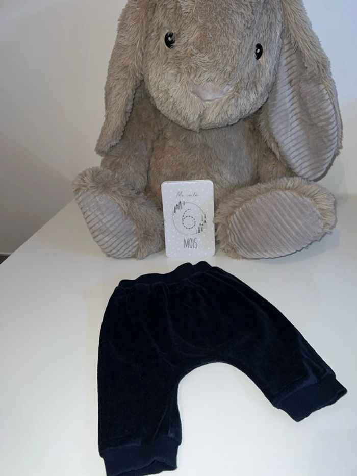 Jogging léger 6 mois bleu marine - photo numéro 2