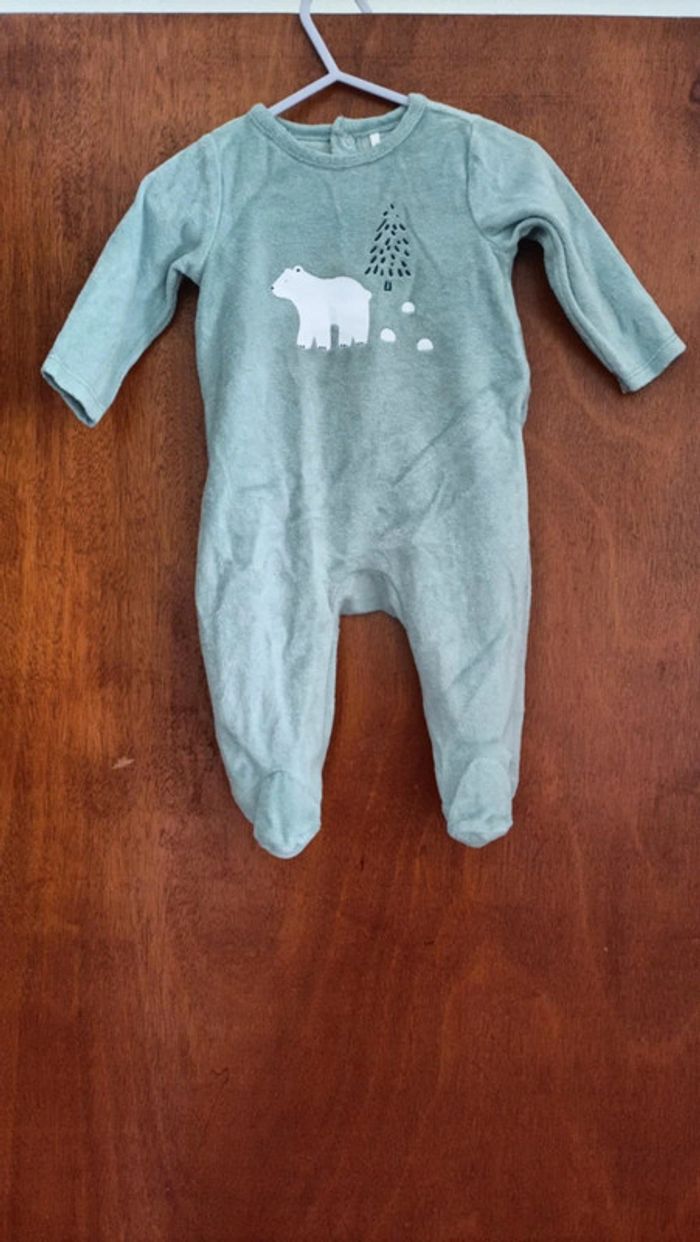 Pyjama bleu ours polaire
