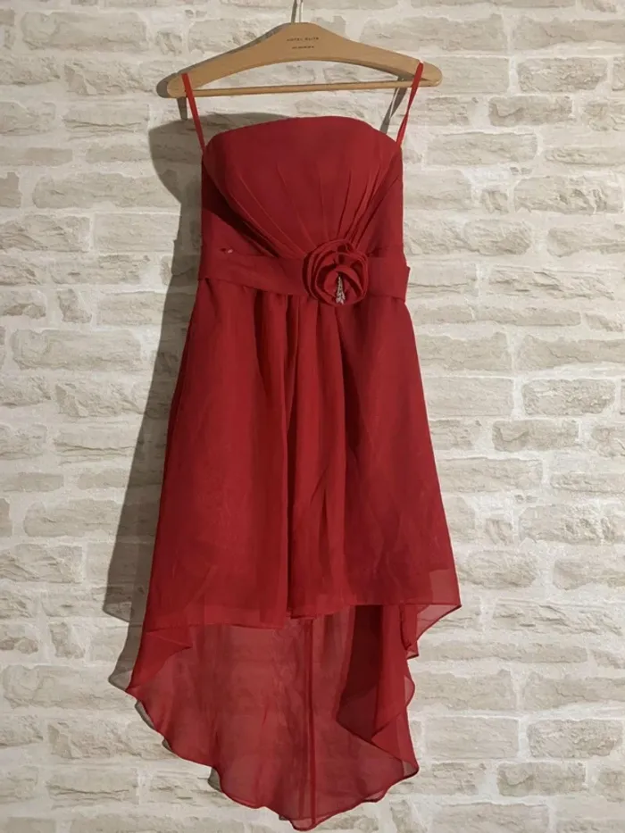 Robe mariage rouge élégante et légère Taille M