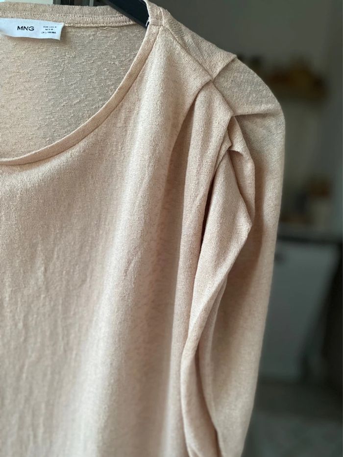 Haut top beige Mango 38 - photo numéro 4