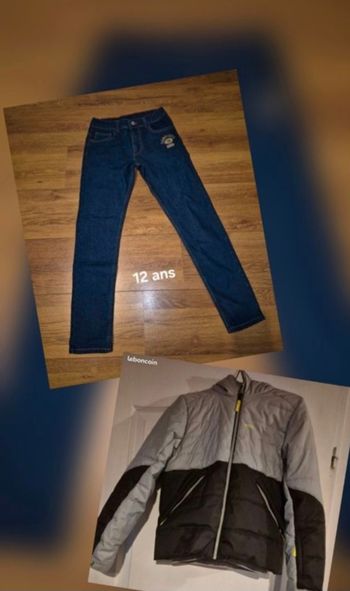 1 manteau de ski + 1 jean complice 12 ans