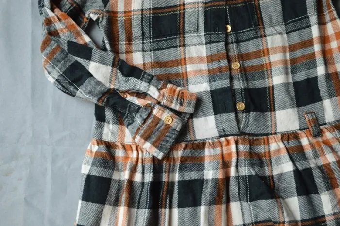 Robe courte à carreaux Orchestra 5 ans + collant offert - photo numéro 3