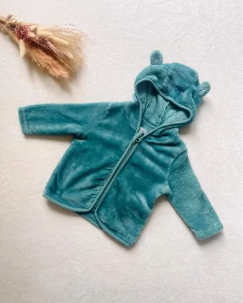 Gilet / veste bleu avec capuche 9 mois - Gémo
