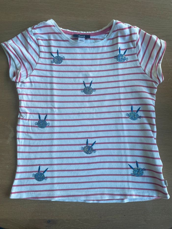 Tee-shirts manches courtes (lot de 3), fille 8 ans . Okaïdi - photo numéro 4