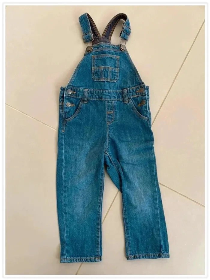 Salopette en jeans 36 mois, Kiabi