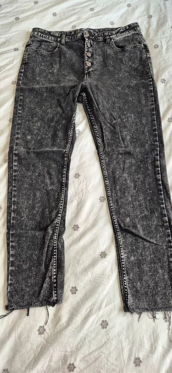 Jeans noir délavé kiabi