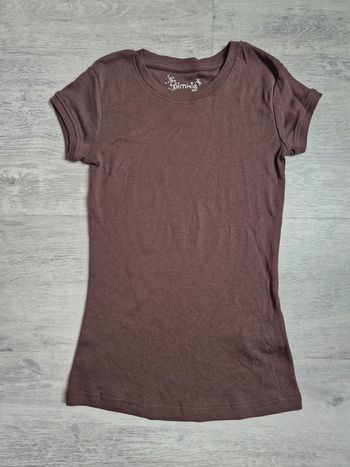 Tee-shirt Pimkie XS marron neuf 100% coton